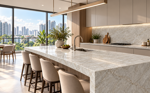 Kitchen Countertops in Singapore:  What To Consider Beyond the Surface
